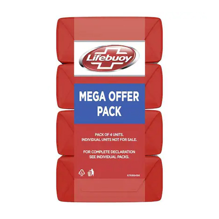 Lifebuoy Soap Germ Protection Pack Of 4 Units